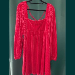 MERITT boutique womens plus size 3x velvet ✨ with pockets ✨ and tie in back